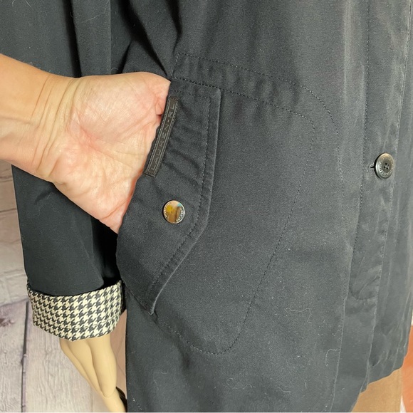 Lauren Ralph Lauren Cotton Reversible Double Sided Jacket Houndstooth Size S - Picture 14 of 15